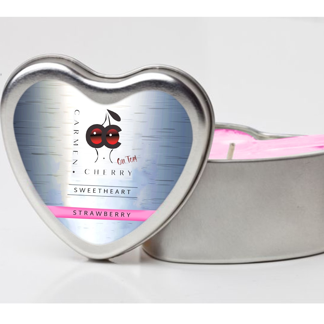 Sweetheart Edible Massage Candle — Strawberry