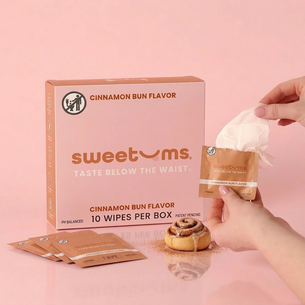 Sweetums Intimate Wipes — Cinnamon Bun