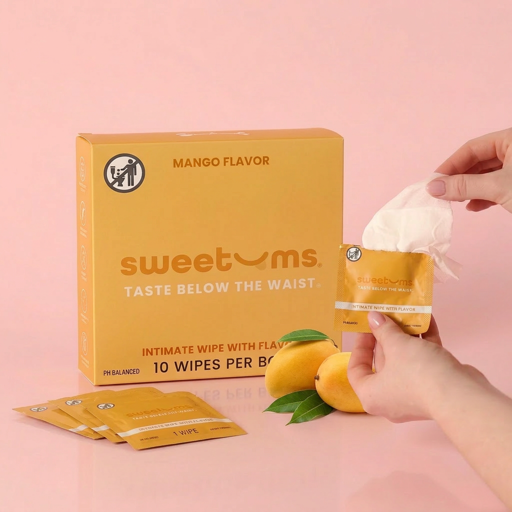 Sweetums Intimate Wipes — Mango