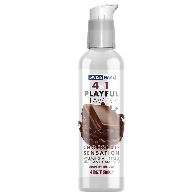 Swiss Navy 4 in 1 Playful Flavors — Chocolate Sensation