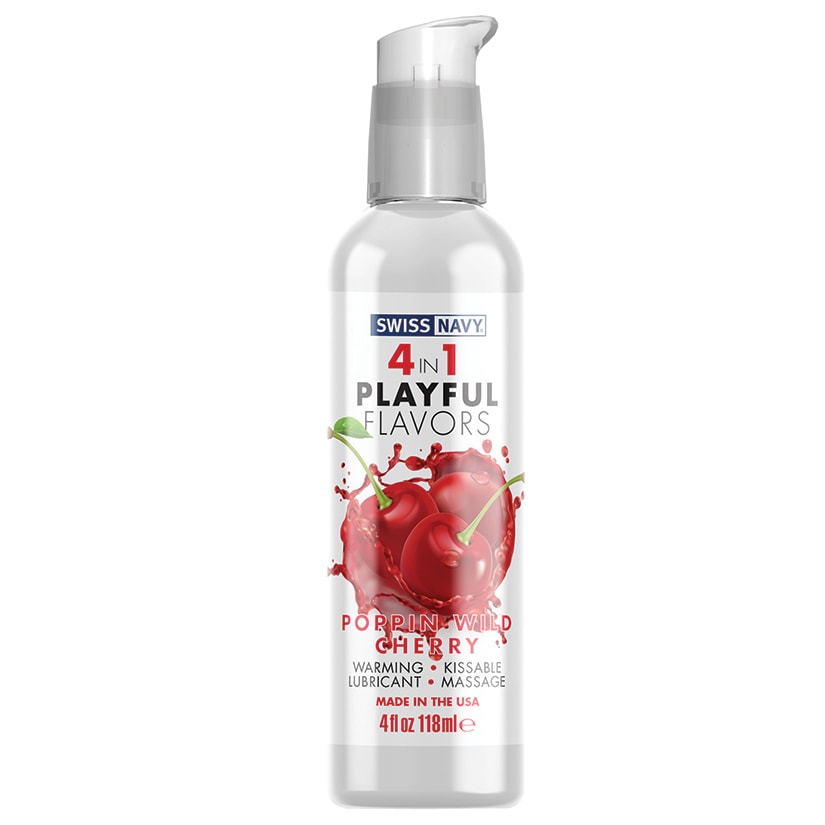 Swiss Navy 4 in 1 Playful Flavors — Poppin' Wild Cherry